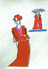 Two with Umbrellas