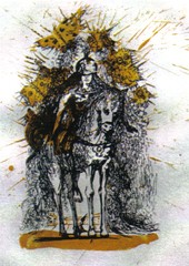 Knight with Helmets and Butterflies